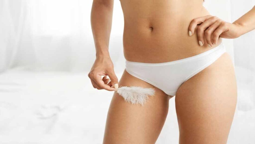 Hair removal of intimate parts